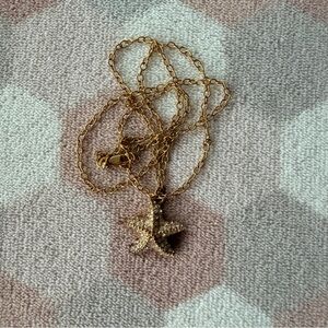 J. Crew | Gold Starfish Pendant Necklace